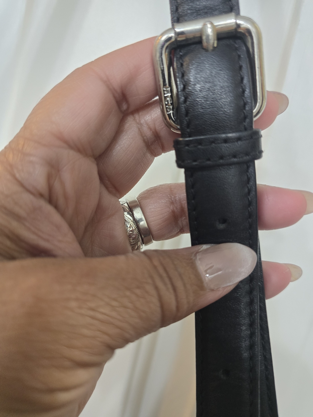 MCM Black Leather Visetos Satchel Bag - Picture 9 of 13